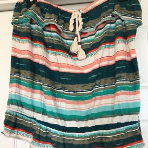 Strapless top